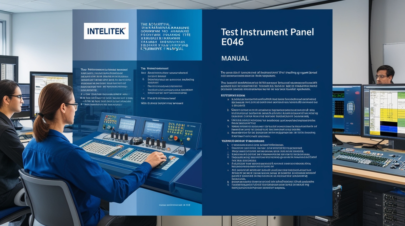 Test Instrument Panel E046 Intelitek Manual