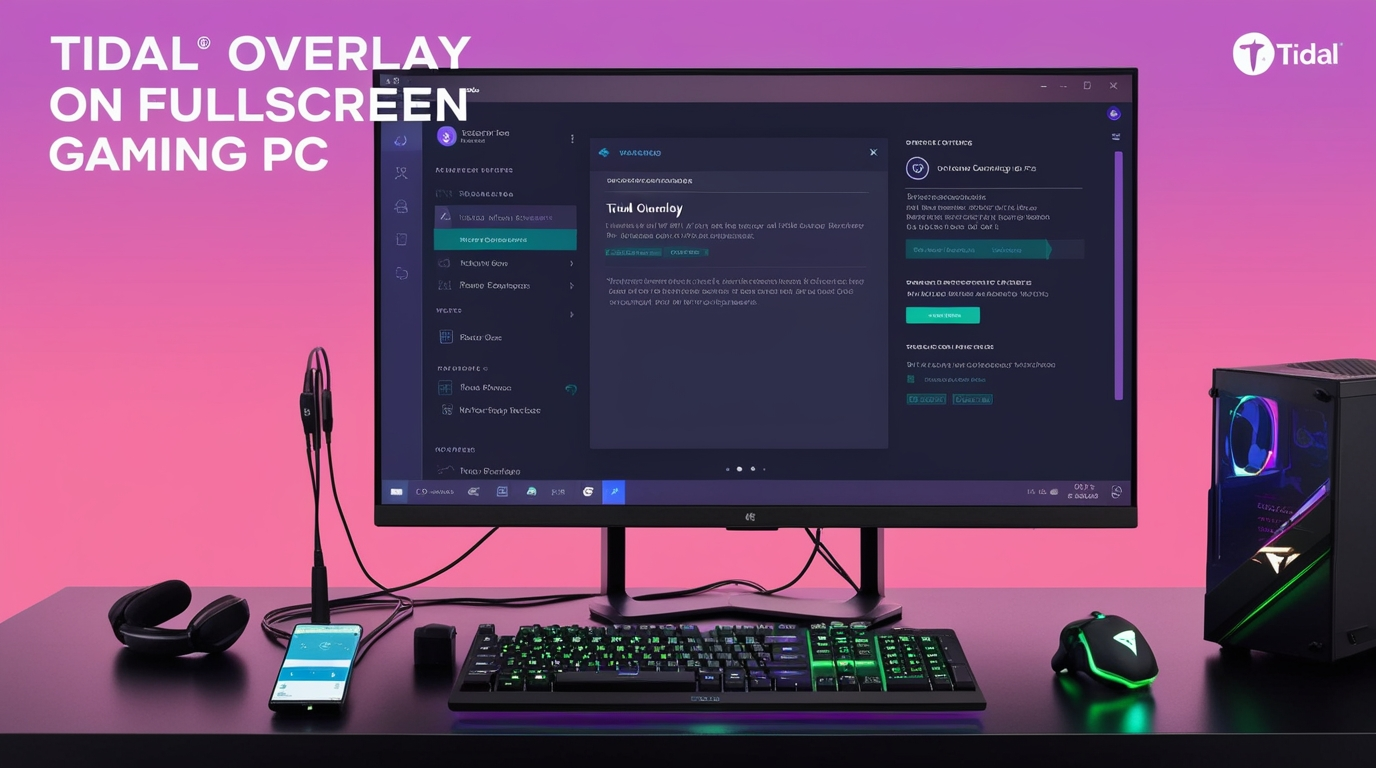 Tidal Overlay on Fullscreen Gaming PC