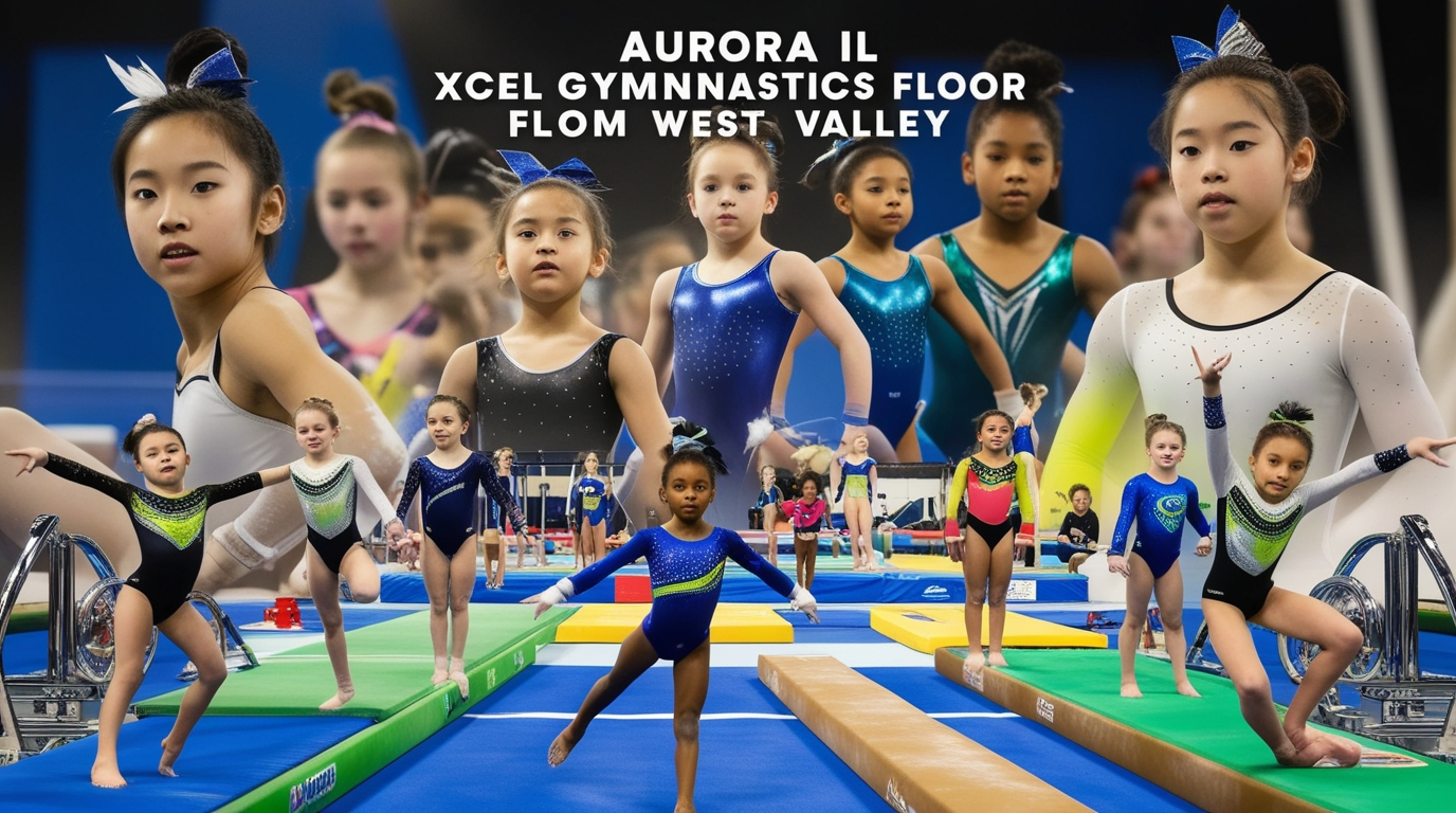 Aurora IL Xcel Gymnastics Gym Floor West Valley