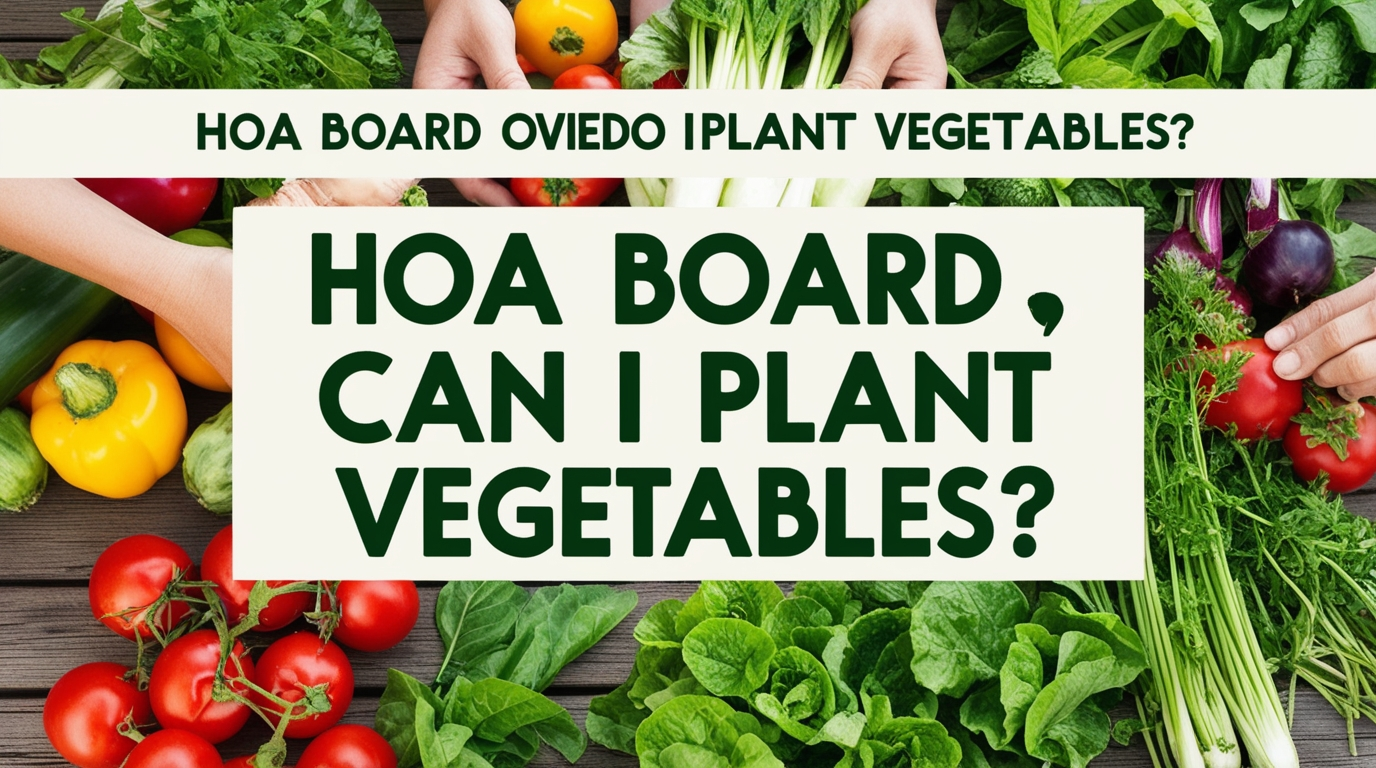 HOA Board Oviedo Can I Plant Vegetables